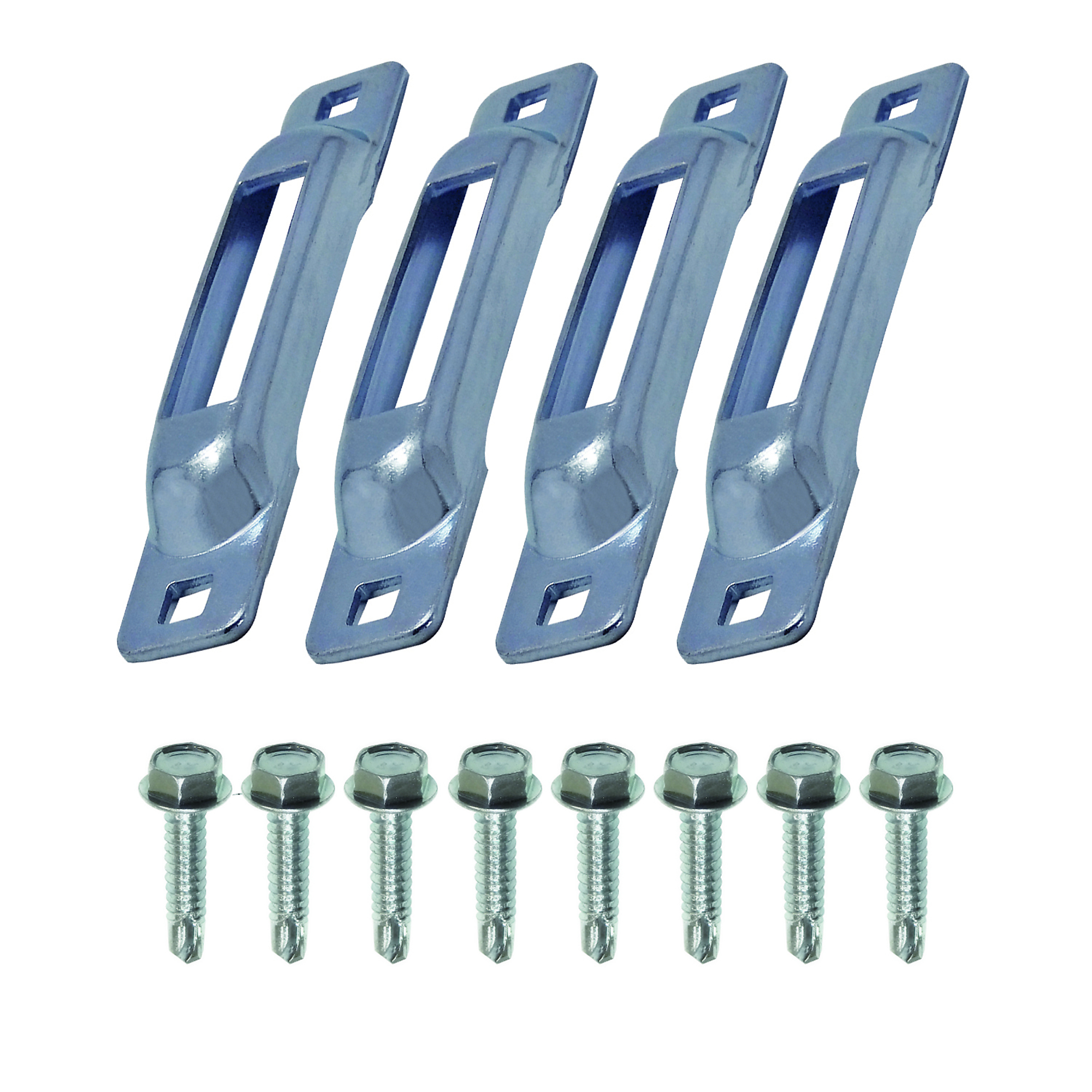 Snap-Loc E-Track Single Strap Anchor - 4 Pk, 1000-Lb. Capacity, Steel, Model# SLSZ4FS